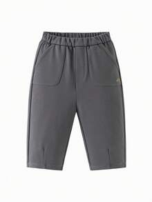 mini bala 儿童弹力针织裤，耐用舒适，柔软弹力，日常穿搭长裤