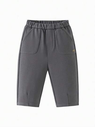 mini bala 儿童弹力针织裤，耐用舒适，柔软弹力，日常穿搭长裤