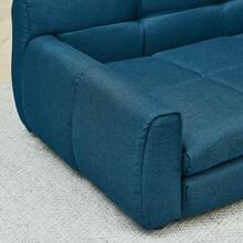Large Dog Sofa Bed For Dogs, Oversized Elevated Pet Bed, Durable Linen Fabric Dog Couch, Modern Comfortable Dog Sofa With Armrests And Backrest, Short Leg Anti-Slip Puppy Lounger, Indoor Outdoor Pet Furniture, Cozy Plush Luxury Dog Couch For Small Medium Large Dogs, Stylish Dog Lounger For Living Room, Bedroom, Apartment, Durable Scratch-Resistant Dog Bed For Large Breeds - Màu xanh lam - Xem 6