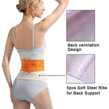 Postpartum Girdle C-Section Recovery Belt Back SupportBelly Wrap Belly Band Shapewear - Purple - View 2