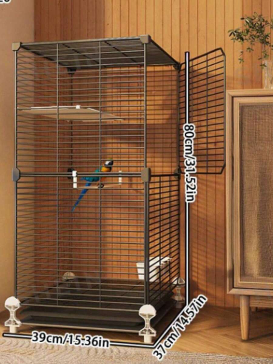 Image showcasing Extra Thick & Dense Bird Cage, Suitable For Parrots, Cockatoos, Macaws ...