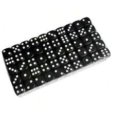 10/30/50/100 件 6 面透明彩色圆边亚克力骰子套装，14 毫米，适用于游戏、派对、节日礼物，10 种不同颜色，适用于棋盘游戏、节日、桌面角色扮演游戏、派对娱乐和数学工具，适合 14 岁以上