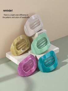 5Pcs Fashionable And Simple Flat Alligator Hair Clip, Women's Back Of The Head For Daily Leisure, Braided Hair Clip, Versatile And High-End Hair Accessories For Going Out, Mother's Day, Proud Month, Back To School Season, Thanksgiving, Christmas, Carnival, Holiday Gifts, Claw Clips, Hair Claws, Clips For Hair, Hair Slide, Hair Barrettes