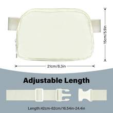 简约时尚女士腰包大容量斜挎包带扣可调节肩带