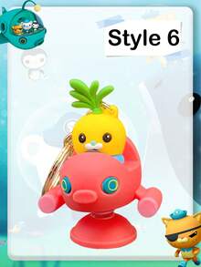 OCTONAUTS Decorações de festa de Ação de Graças, Natal e Halloween com tema OCTONAUTS, chaveiros genuínos com formato de personagens de desenho animado OCTONAUTS, pingentes de animais fofos, decorações de bolsa, chaveiros de carro e presentes de festa de festival para troca mútua