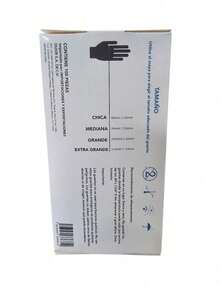 Guantes De Nitrilo Vinilo Negro Libre De Latex 100 Piezas - MEDIANO - Ver 9