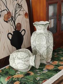 Cabin Kangaroo 1 chiếc bình gốm sứ xanh trắng mới, đồ trang trí theo phong cách Trung Hoa mới, bình hoa phòng khách, trang trí tiền sảnh, bình hoa mẫu đơn cổ điển, thẩm mỹ sứ xanh trắng phương Đông - Nhiều màu - Xem 5