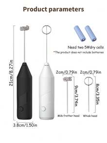 奶泡器，强力手持奶泡器，迷你奶泡器，咖啡搅拌器，不锈钢咖啡饮料搅拌机，拿铁、卡布奇诺、抹茶、热巧克力，便携式泡沫机，电动无线搅拌机迷你咖啡机