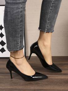 2025 Tacones altos de suela roja con ajuste ceñido | Tacones de aguja de lujo de alta gama - Tallas grandes disponibles, audaces y confiados