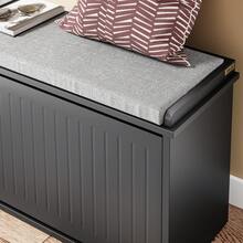 SoBuy Shoe Bench FSR98-XL-W - Black - View 4