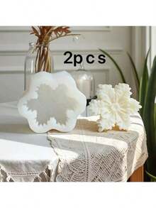 Christmas Snowflake Scented Candle Silicone Mold DIY, Christmas Resin Casting Mold, Large Snowflake Mold For Home Decor - White - View 6
