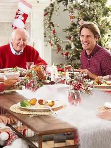 1 chiếc khăn trải bàn giả lông mềm mại màu trắng mùa đông, trang trí nhà cửa, khăn phủ bàn ăn tiệc tùng ngày lễ cho bàn cà phê và bàn trang điểm, trang trí sinh nhật lễ hội màu trắng mềm mại, khăn trải bàn theo chủ đề, trang trí bàn ăn nhà bếp ngày lễ cho tiệc tại nhà, trang trí phòng, trang trí tiệc ngày lễ, sử dụng trong nhà/ngoài trời cho bữa ăn ngày lễ - trắng - Xem 4