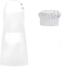 Chef Hat And Apron, Adjustable Size, Unisex, Suitable For Cooking, Grilling, Baking, Machine Washable, Holiday Gift