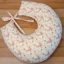 Nursing Pillow Cover Refill Model In Printed Fabric - Rose Flowers - View 3