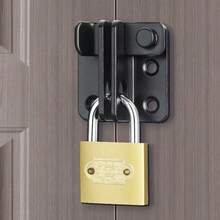 Cerrojo de de acero inoxidable resistente - Cerradura de puerta de de doble cara para graneros, jaulas de mascotas y puertas resistentes al fuego - Apto para mano izquierda y derecha, 1 pieza