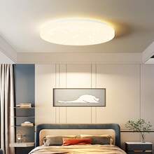 homefire Deckenlampe LED Deckenleuchte Schlafzimmer 21cm Schlafzimmerlampe Sternenhimmel 15W 3000K Flurlampe Rund Küchenlampe Warmweiß Küche Deckenbeleuchtung Sternendekor für Flur Kinderzimmer