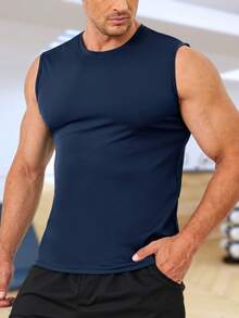 Herren Sport UPF 50+ Tank Oberteile Sonnen UV Schutz Ärmellos Gym Sportliches Training T Shirts Schnell Trocknend Leicht Fitness T Shirts