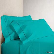 Double Sheet + 1 Pair Of Pillowcases 400 Thread Count Percal Flex - 3 PCS - Mint Green - View 3