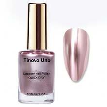 Tinovo Uno Rose Golden Metallic Nail Polish, Quick Dry Formula, Chrome Finish, Salon-Style Nail Art, Alcohol-Free, Adult Use, 12ml/0.4FL.OZ - Nhiều màu - Xem 5