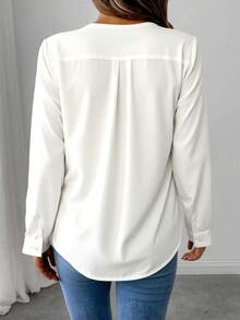 TAD Women Blouses - Cream - View 2