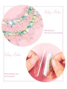 10pcs/Pack PET Transparent Balloon Sticker Pack, Scrapbooking, DIY Craft Material, "Wishing Balloon" Series With 6 Designs To Choose From - Multicolor - View 7