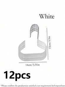 12pcs/Set - 1 Hat Organizer Rack, 1 Belt Organizer Rack, Closet Storage Shelves For Belts, Ties, Scarves, Camisoles, Hats, Bras, Shoes, Handbags, Dresses, Pants, Jeans, Boots, Skirts - Multicolor - View 21