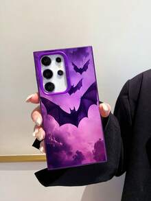 1 件 IMD 激光全息紫色 TPU+PC 动漫蝙蝠图案防震手机壳适用于 Galaxy/Redmi/OPPO/Poco 手机 - 彩色 - 查看 4