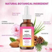 KOEC Natural Nutsedge Oil, Suitable For Depilation, Moisturizing And Soothing, Reduces Body Hair Growth, Suitable For All Skin Types - Hot Pink - View 6