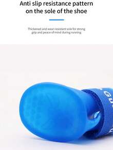 4pcs/Set S/M/L/XL/XXL Cat & Dog Outdoor Ankle Boots, Pet Waterproof Rain Shoes, Non-Slip Rubber Boots, Pet Accessories, Pet Waterproof Shoes, Soft Bottom Won't Fall Off Dog Paw Covers, Pet Warm Shoes For Autumn/Winter - Multicolor - View 10