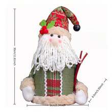 Christmas Candy Box, Cute Santa Claus Elk Doll Storage Container Decoration Present