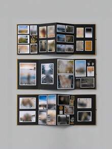 Creative Accordion Fold Diy Photo Album, Blank Leather Growth Record Book, Holiday Love Confession Diy Album - Black - View 6