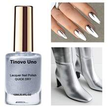 Tinovo Uno Mirror Effect Metal Nail Polish Electroplated Silver, No Baking Natural Quick-Drying Formula, Chrome Bright Finish, Nail Salon Effect, Long-Lasting And Convenient - Nhiều màu - Xem 10