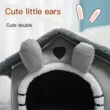 Giường ngủ giá rẻ cho mèo và chó cỡ nhỏ đến trung bình, phiên bản thực dụng năm 2025, sử dụng được quanh năm, thiết kế bán kín, làm từ len cừu dày dặn, có thể tháo rời, giặt được và gấp gọn. Giường ấm áp cho thú cưng. - Nhiều màu - Xem 5