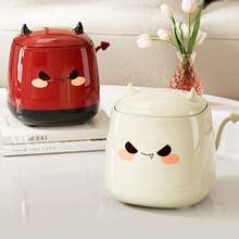 Creative Cute Desktop Trash Can, Small Demon Shaped With Tail, Desk Storage Box, Essential Garbage Can