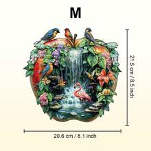 1pc Wooden Jigsaw Puzzle, Asymmetrical Animal Shaped Wooden Puzzle Toy, Unique Party Game Gift, Decorative Art Puzzle, Tabletop Magic Puzzle, Creative Children's Educational Puzzle, Holiday Gift, Adult Wooden Puzzle, Christmas Gift, Back To School Gift, Birthday Gift (2D Puzzle)