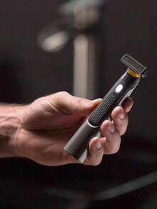 MicroTouch SOLO 钛金充电式胡须和身体剃须刀，可修剪、修边、剃须和修饰 - 黑色 - 查看 10