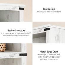 Bookcase - 67"*31" Antique White - View 4