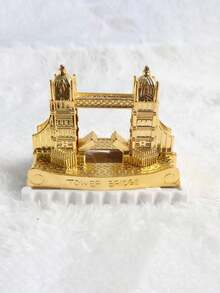 1pc London Tower Bridge Metal Model Decor, Practical Pencil Sharpener, Desktop Decoration, Travel Souvenir Gift For Family And Friends - Multicolor - View 6