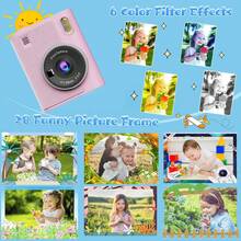 儿童数码玩具相机多功能玩具小型摄影儿童相机仿真单反造型角色扮演家用必备 - 彩色 - 查看 3