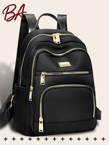 女士防盗迷你纯色尼龙背包，多功能时尚日常包，多口袋轻便旅行包，大容量简约背包，方便实用，适合学生、护士、教师、商务人士、旅行、通勤、购物、办公、约会、徒步旅行、培训、工作等各种场合，也是理想的生日和节日礼物。 - 彩色 - 查看 15