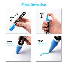 Marcadores de giz líquido de 8 cores para quadros-negros - Canetas marcadoras de quadro branco com cores vibrantes e apagáveis, para quadros-negros, janelas, quadros-negros, vidros, marcadores de janela apagáveis para carros