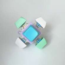 1/6PCS Decompression Toys Keyboard Clicker Toy Keyboard Cube Mechanical Key Button Stress Relief For Adult Gifts To Relief Pass Time (Chain Color And Style Are Random) - Multicolor - View 21