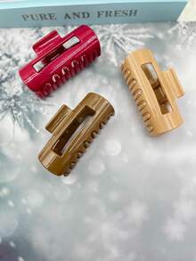 1 Stück/3 Stück/6 Stück einfarbige lässige Silikon Haarklammern, 2025 neue stilvolle Silikon Haarklammern für Weihnachten, Strand, Reise, Party, Urlaub, Schulanfang, süße Haaraccessoires Herbst Winter elegante Haarspange