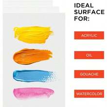 Lienzo Para Pintar Para Pintura Acrílica Y Arte Al Óleo 20 piezas 5x7 8x10 9x12 11x14 pulgadas 100% Algodón Sin Ácidos Lienzos Para Pintar Para Artistas Profesionales Pintores De Hobby Niños Y Principiantes bastidores para pintar niños - Blanco - Ver 6