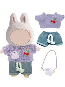 Doll Clothes For Labubu Labubu Outfit Sets, Suitable For 17cm Doll Clothes/Accessories, Doll Collection Wardrobe, Labubu Doll Bag And Accessories, Cloth Doll Costumes - Multicolor - View 11