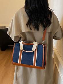 Minimalist Large Capacity Handbag, Shoulder Bag, Tote Bag, Crossbody Bag - Multicolor - View 6