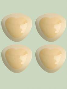 Women's Invisible Filling Bra Pad Sponge Bra, Heart-Shaped Breast Pad Breast Enhancement Pad, Swimsuit Silicone Breast Pad, Nipple Cover Sticker Patch