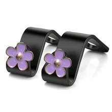 2 piezas Ganchos de crisantemo para asientos de coche, ganchos para almacenamiento y organización del asiento trasero del coche, productos prácticos para el almacenamiento de piezas de automóvil, ganchos - Multicolor - Ver 9