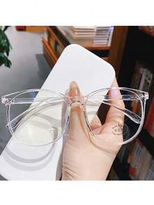 1/2/3pcs Women's Glasses To Prevent Visual Fatigue, Watch Computer, Watch TV, Play Games And Watch Mobile Phones, Transparent Lens Eye Care Fashion All Match Glasses - Multicolor - View 15