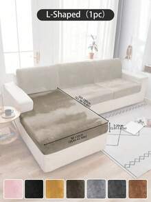 1 pièce Housse de canapé d'angle en velours avec chaise longue séparée, housse de canapé extensible douce pour canapé d'angle gauche/droit, housses de coussin de canapé pour canapés et sofas, housses de siège de canapé en velours doux, housses de canapé lavables, housse de coussin de siège pour canapé 3 places, résistant aux animaux de compagnie